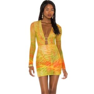 Farai London bodysuit mini skirt set